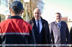 Председатель Гродненского облисполкома Юрий Караев находится с рабочим визитом в Скидельском государственном колледже