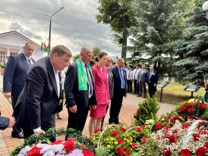 Делегация СПК «Гродненский» на районном мероприятии посвящённом Дню Независимости Республики Беларусь в г.Скидель