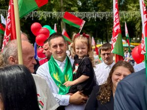 Делегация СПК «Гродненский» на районном мероприятии посвящённом Дню Независимости Республики Беларусь в г.Скидель